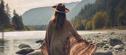 Serene Woman in Elegant Att...