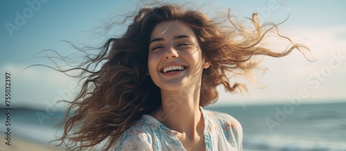 Elegant Woman Showcasing He...