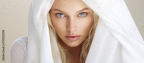 Serene Woman Embracing Natu...