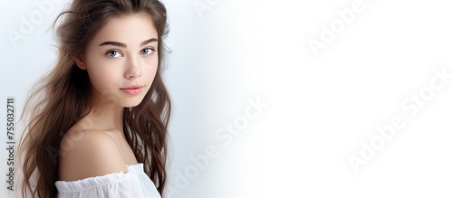 Young woman poses confident...