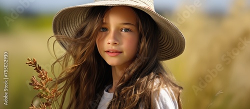 Serene Young Woman with Bea...