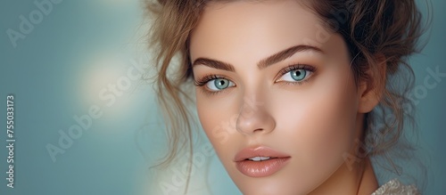 Serene Woman Exuding Elegan...