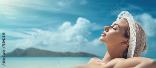 Serene Woman Enjoying the O...