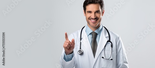 Confident Female Doctor Poi...