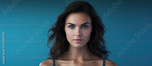 Radiant Woman with Lush Flo...