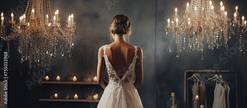Enamored Bride Gazing Adori...