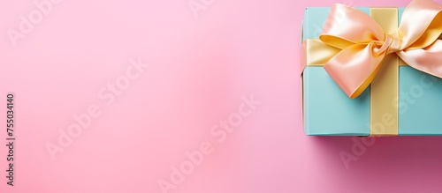 Vibrant Blue Gift Box with ...
