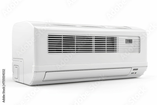 Air conditioner photo on white isolated background