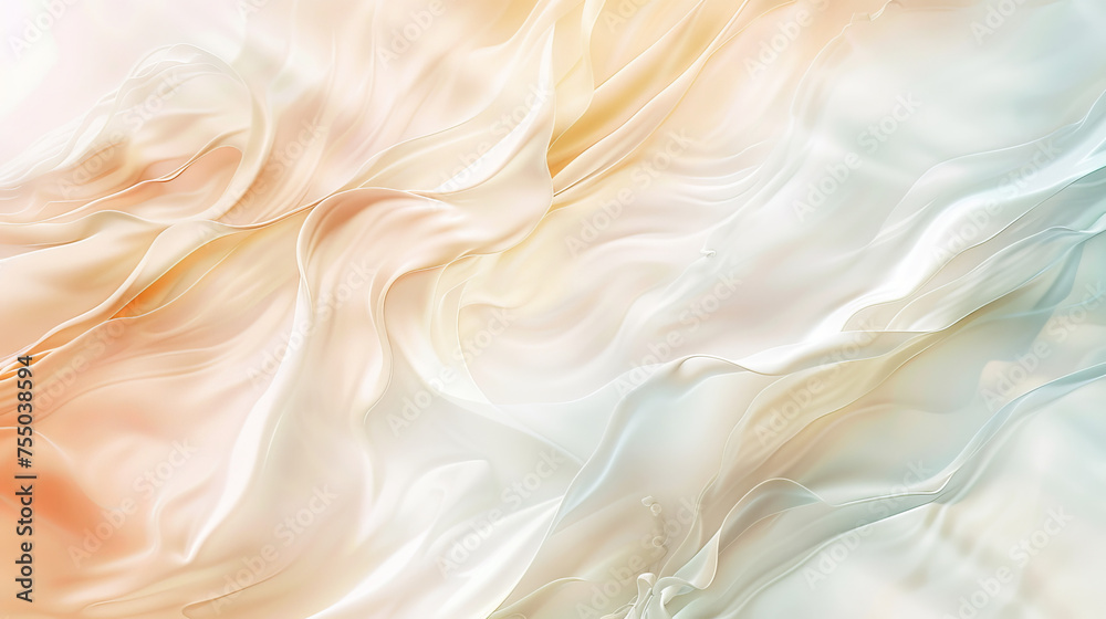Fluid abstract wallpaper with soft silk fabric texture in pastel colors for artistic backgrounds Fluid abstract wallpaper with soft silk fabric texture in pastel colors for artistic backgrounds