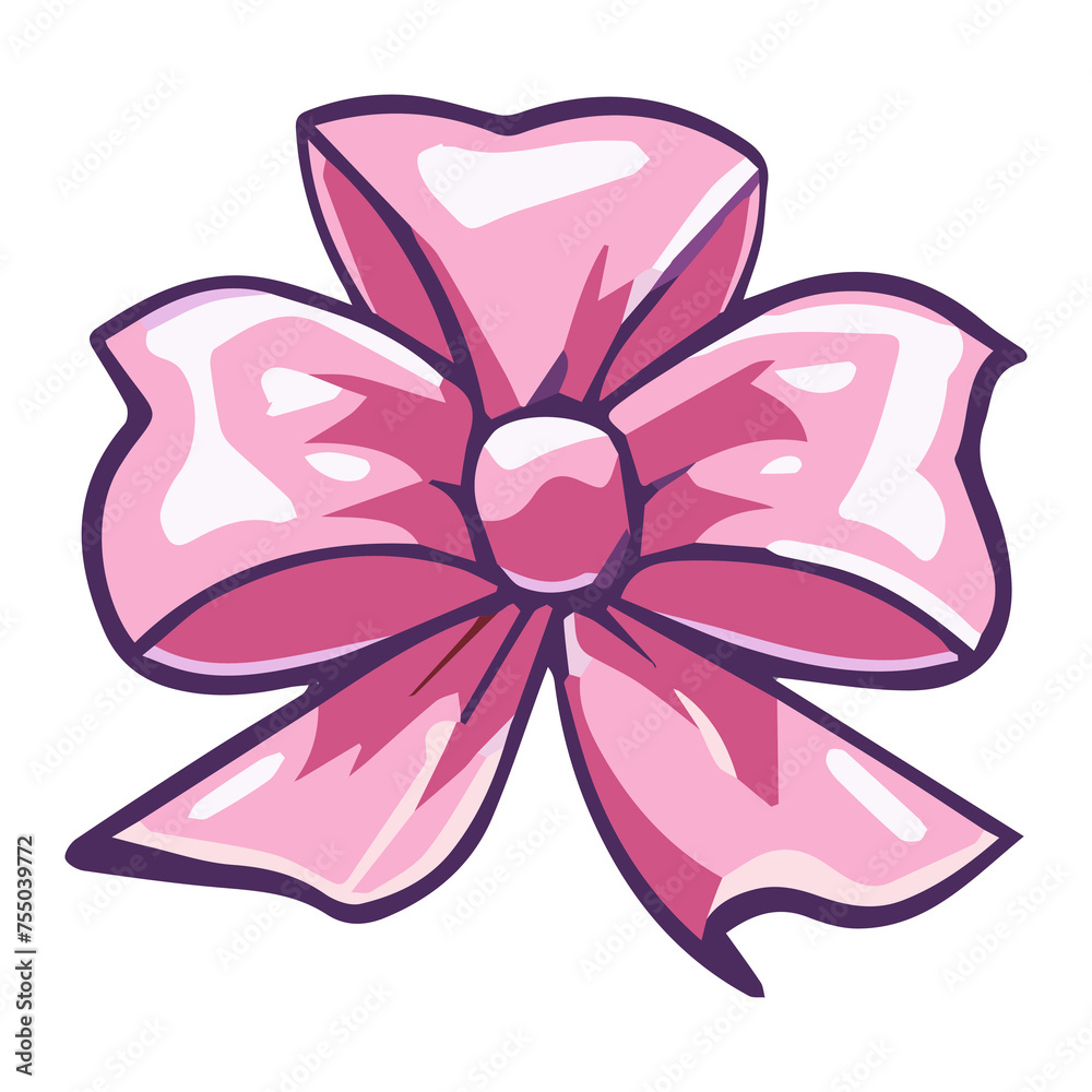 Pink satin gift bow for presents Pink satin gift bow for presents