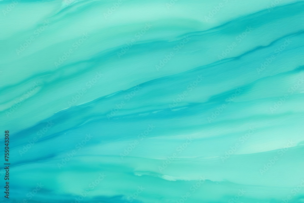 Obraz premium Abstract watercolor paint by teal blue and green color liquid fluid texture background