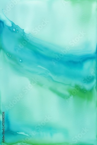 Abstract watercolor paint by teal blue and green color liquid fluid texture background © ProArt Studios