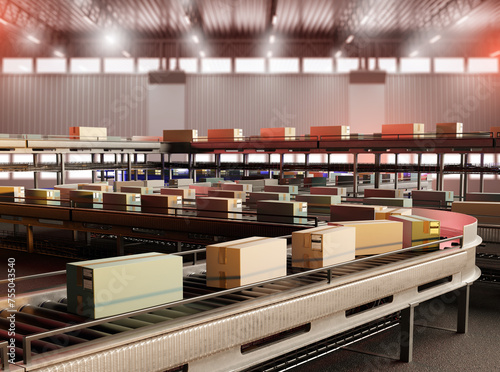 Conveyor inside automated f...