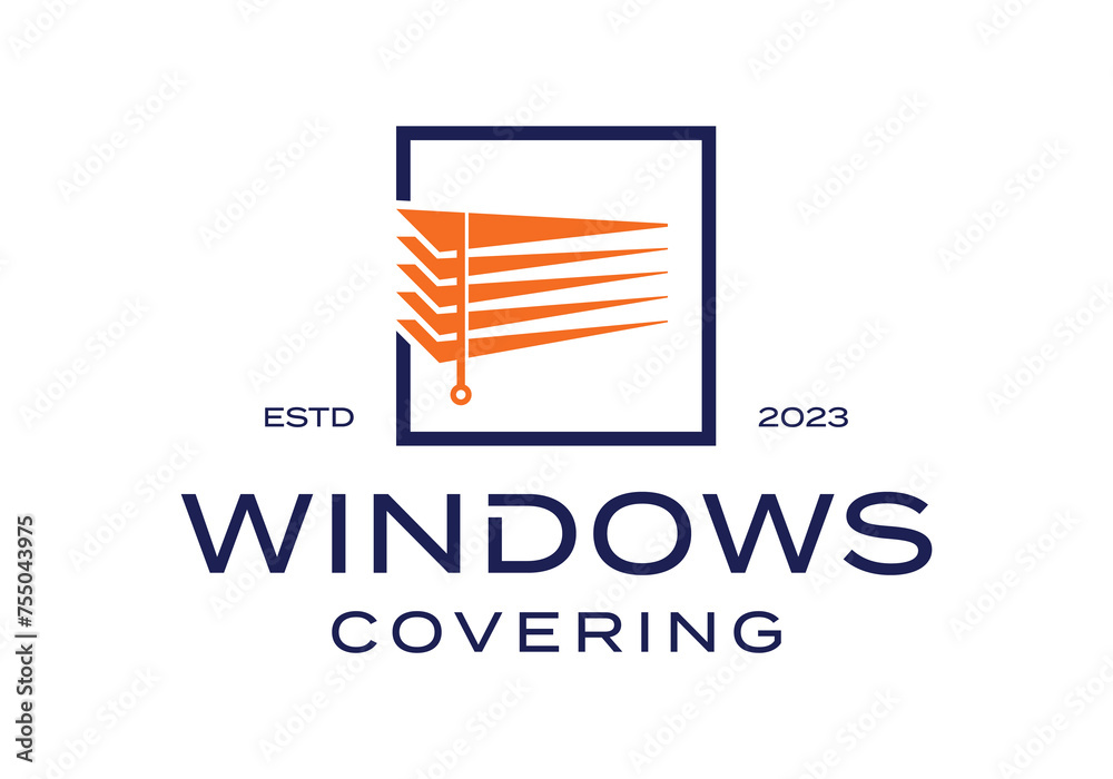 window blind covering logo icon vector design template window blind covering logo icon vector design template