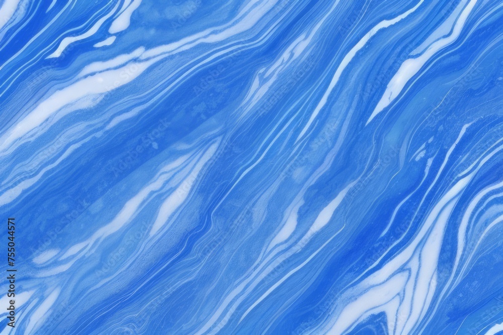 Fototapeta premium Blue marble ink colorful pattern texture abstract background wallpaper