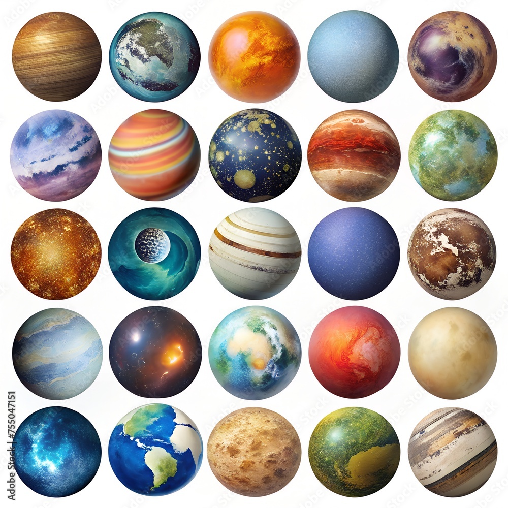 set of 25planets