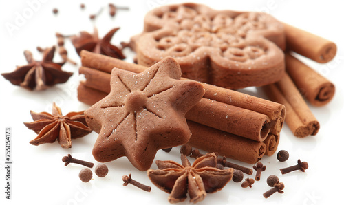 Festive Flavor: Curly Gingerbread Cookies with Cinnamon and Nutmeg
