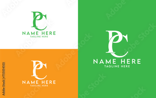 Letter PC Logo Design for business and companies