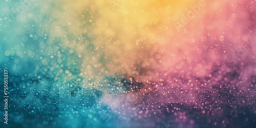 Abstract blurred bokeh gradient multicolored backgound, rainbow color pastel art product design colorful banner template.