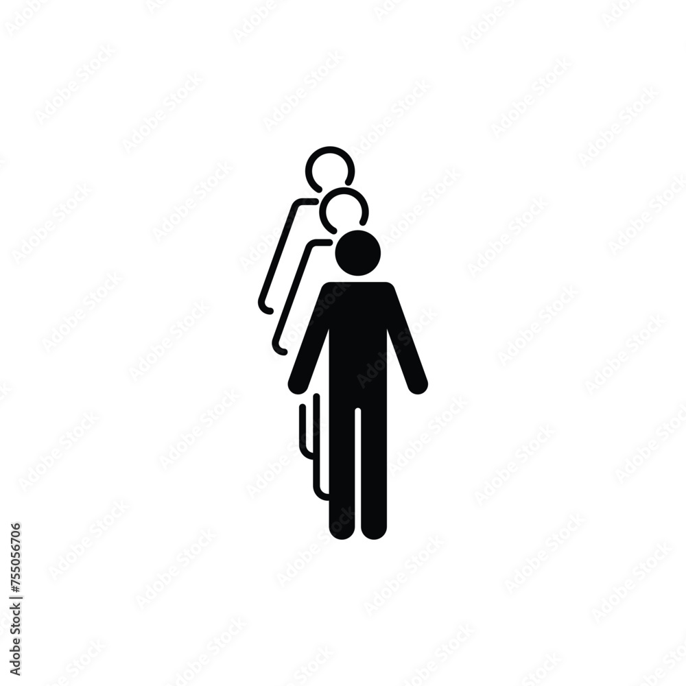 Line up icon. Public information symbol modern, simple, vector, icon for website design, mobile app, ui. Vector Illustration Line up icon. Public information symbol modern, simple, vector, icon for website design, mobile app, ui. Vector Illustration