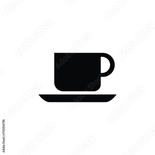Cup and saucer icon. Drink symbol modern  simple  vector  icon for website design  mobile app  ui. Vector Illustration