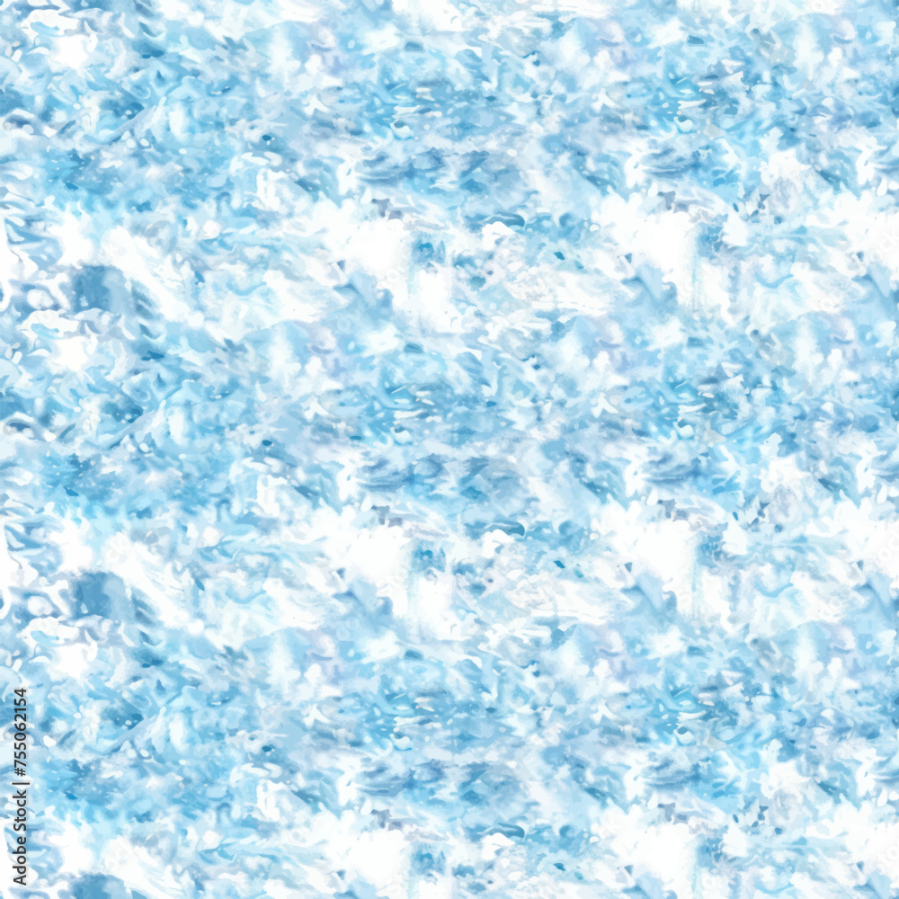 Blue knitted fabric, paper sheet, chenille linin texture pattern seamless background.