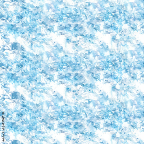 Blue knitted fabric, paper sheet, chenille linin texture pattern seamless background.