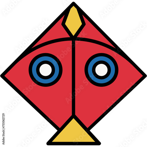 Kite Vector Icon photo