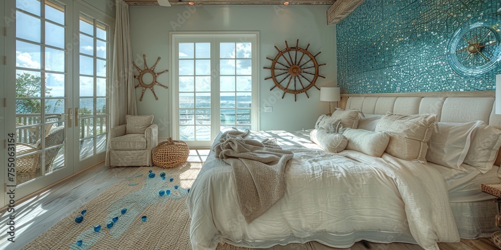 Beautiful interior view of a room at Coastal retreat. Beautiful interior view of a room at Coastal retreat.