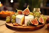 types of cheese and fruits