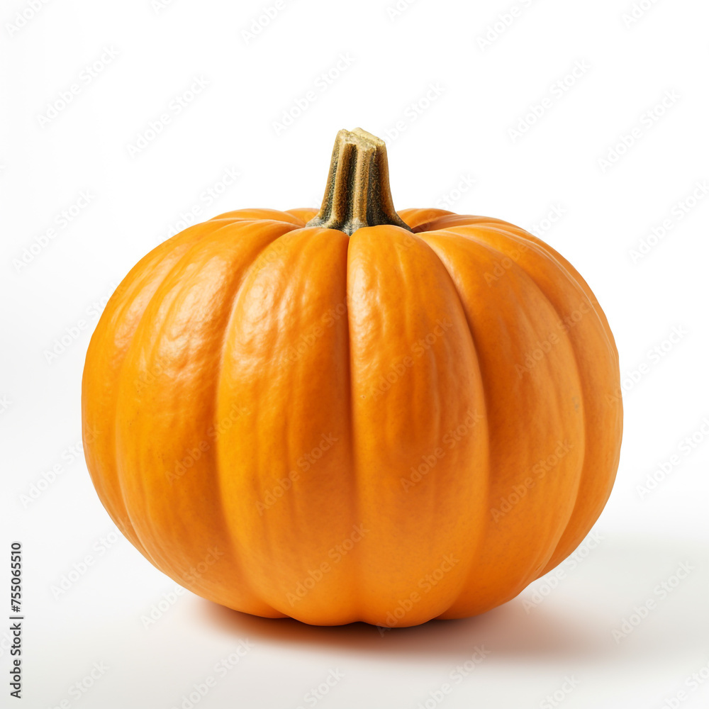 Obraz premium pumpkin on a white background сreated with Generative Ai