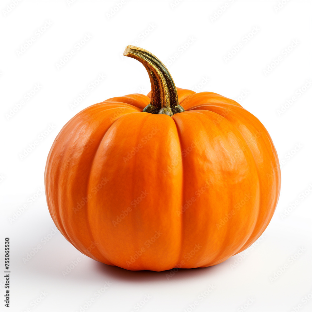 Obraz premium pumpkin on a white background сreated with Generative Ai
