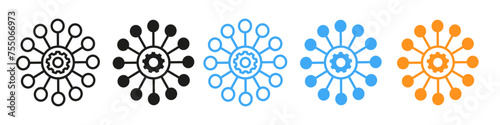 Useful functions icon mark in filled style