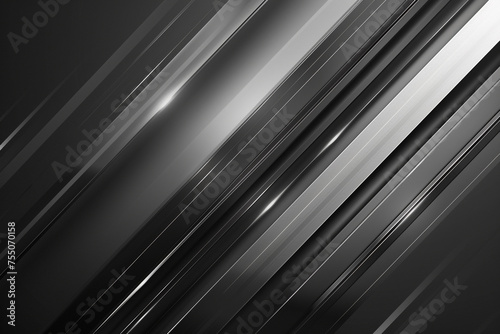 abstract black and silver light grey with white gradient is a surface with metallic texture template soft lines tech dark black diagonal background