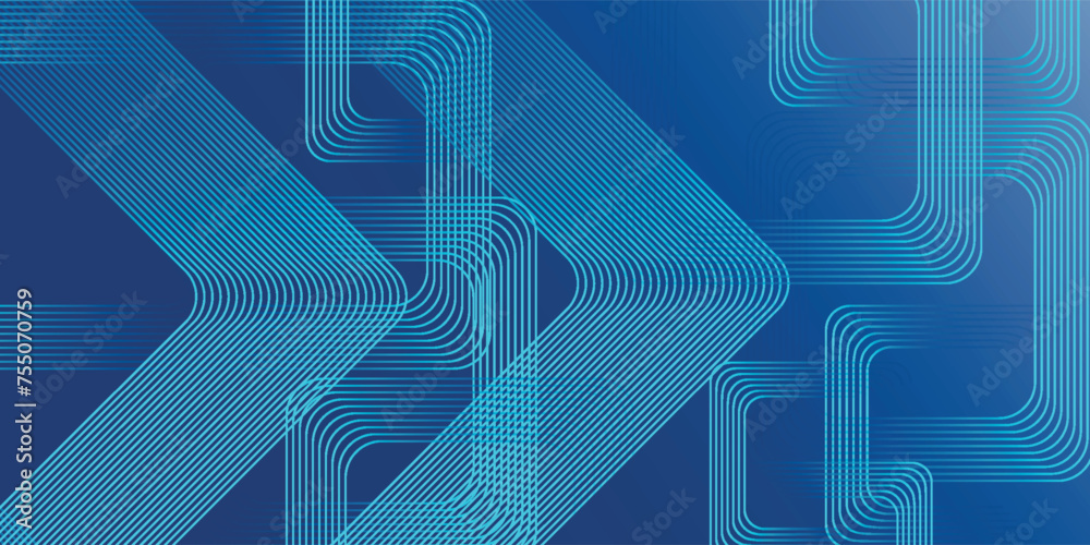 Blue abstract background. Geometric lines pattern. Modern blue gradient lines design. Simple line elements.eps 10
