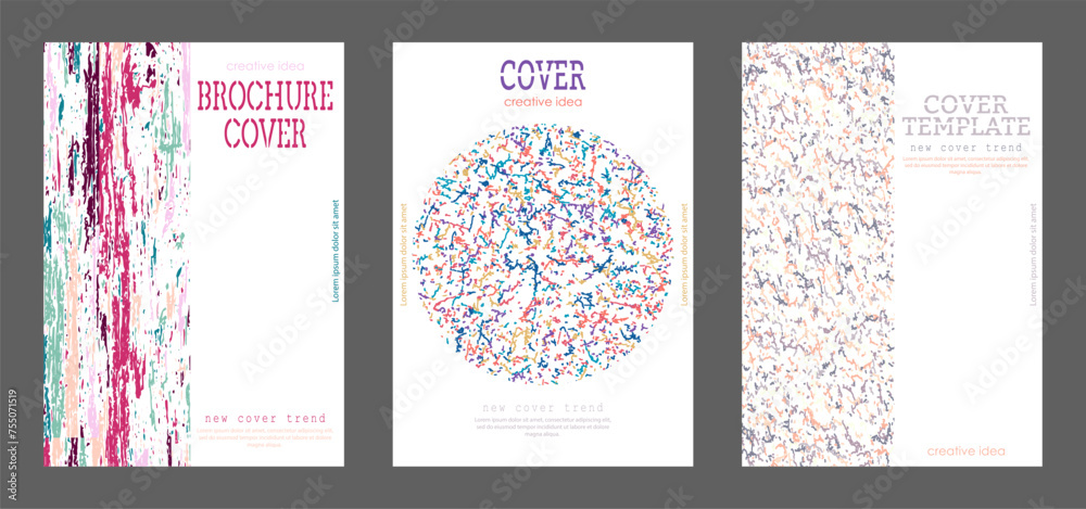 Abstract creative cover template. A new trend in the design of banners ...