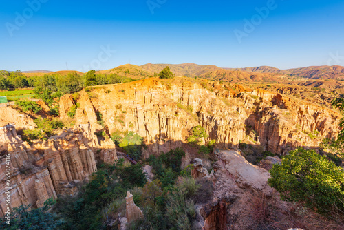 Landscape of Chuxiong Yuanmou Tulin in Yunnan, China