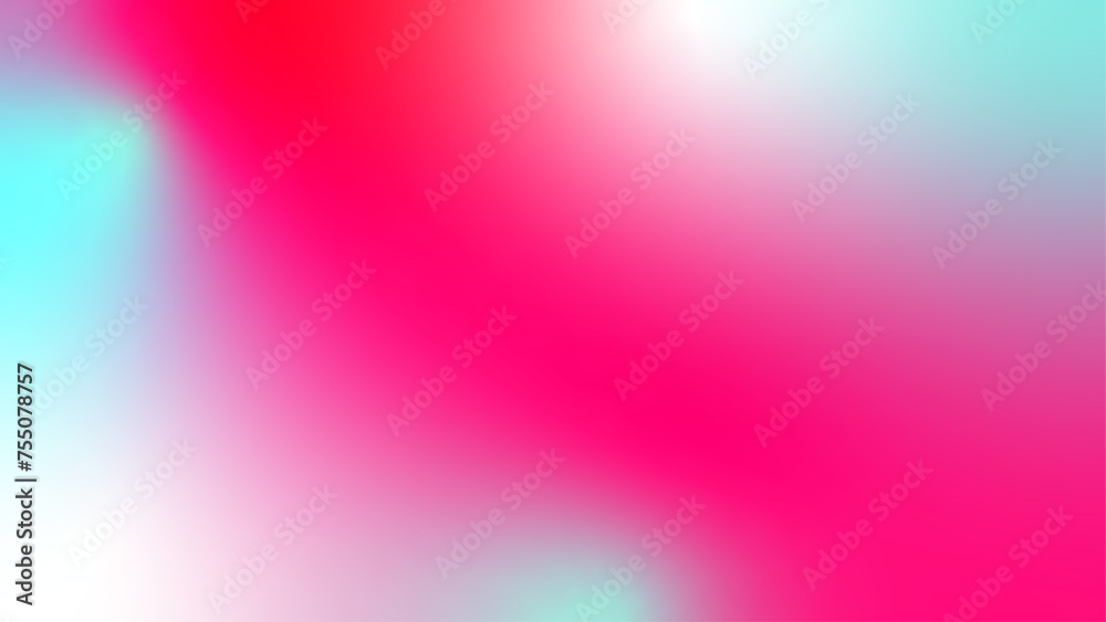 Abstract editable soft gradient background vibrant magenta violet red and turquoise shaded effect