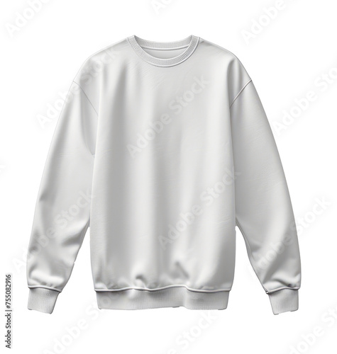 Blank long sleve shirt mock up template, front and back view isolated on transparent background With clipping path.3d rendering