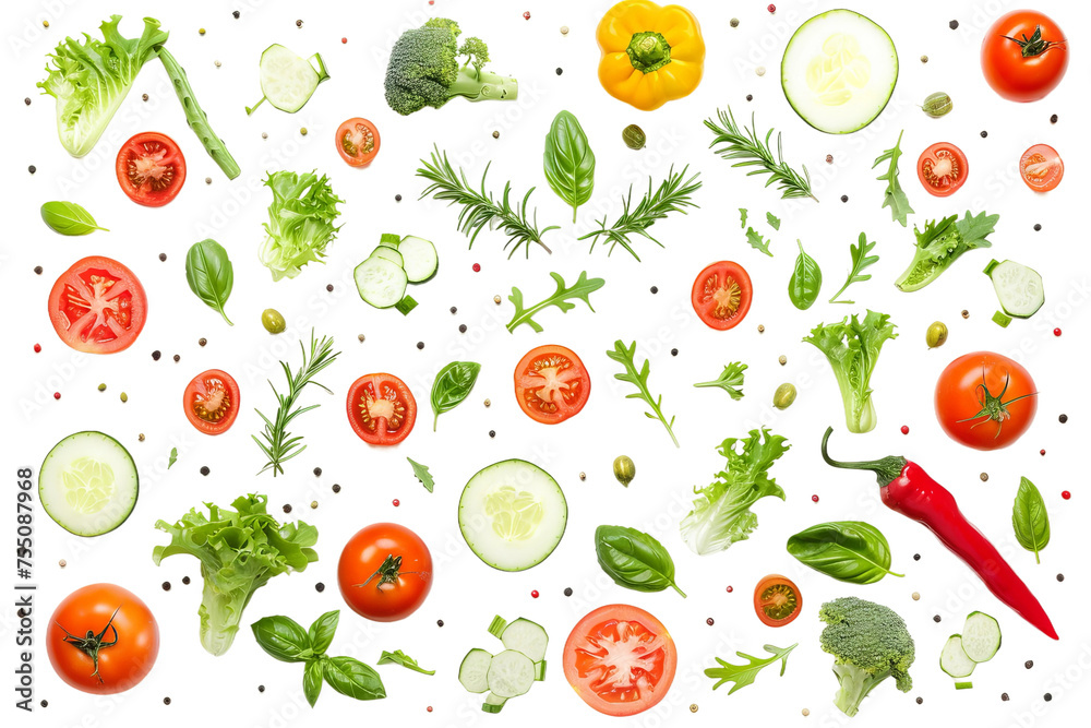 seamless pattern with vegetables