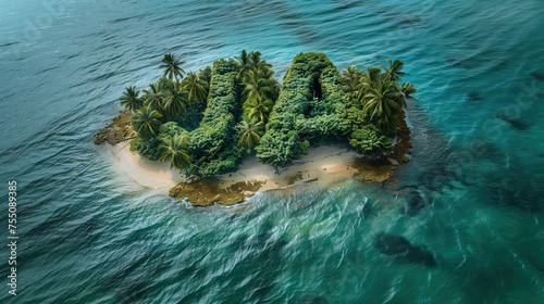 Das Reisebüro sagt ja! Eine Insel in Form des Wortes Ja. Die Aufschrift yes. Sag ja zu den Inseln!  Sagen Sie niemandem, dass Sie mit den Inseln sprechen. Reisen und Abenteuer. Werbung © Colourful-background