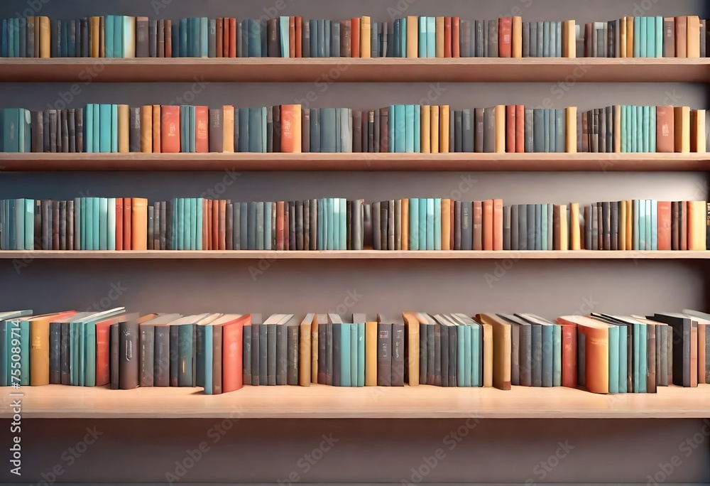 books in a library books in a library