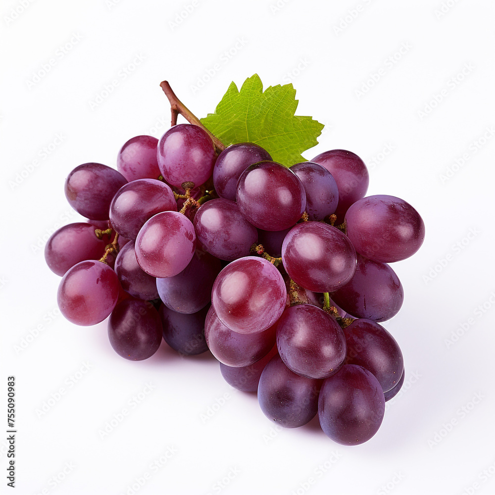 grapes, white background, professional photo сreated with Generative Ai grapes, white background, professional photo сreated with Generative Ai