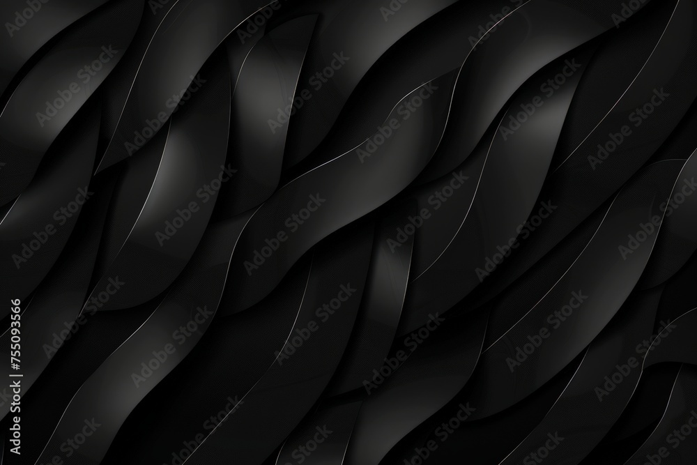 Obraz premium Detailed view of a black leather texture showing its grain and surface characteristics up close.