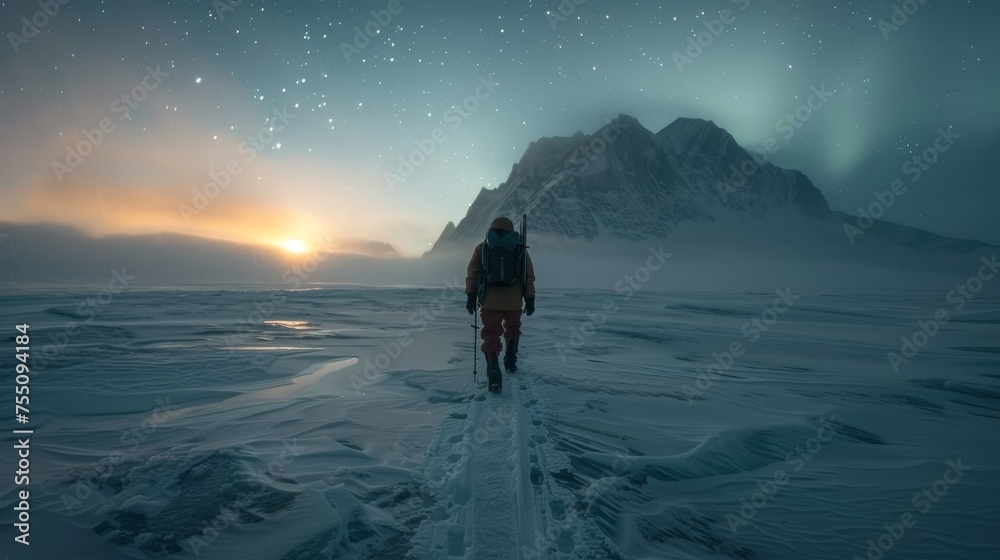 Navigating the icy landscapes of a polar expedition
