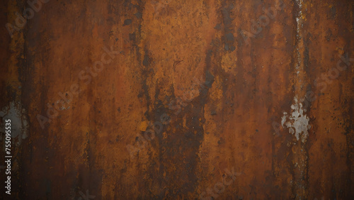 Reveling in Patinated Landscape: Grunge & Detailed Rust Iron, Complemented by Oxidized Metal