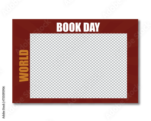 World Book Day social media post template design
