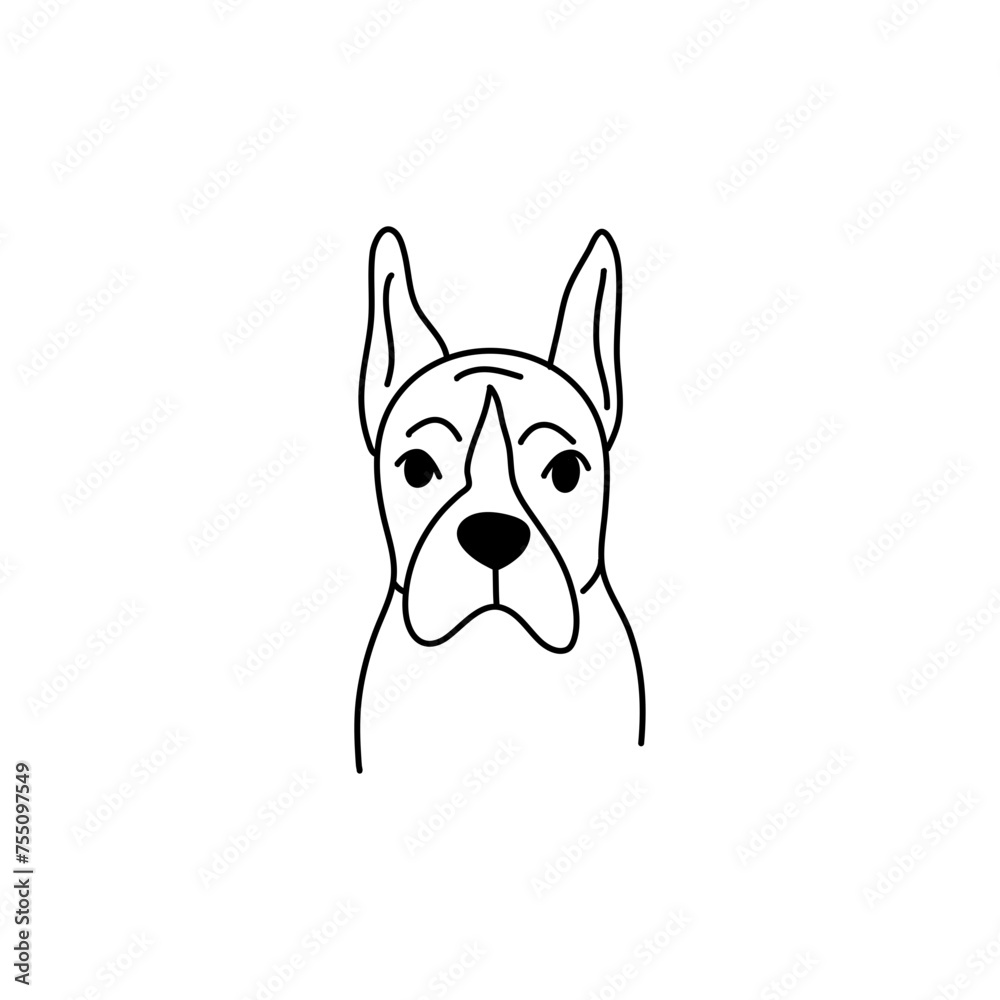 doodle dog face 