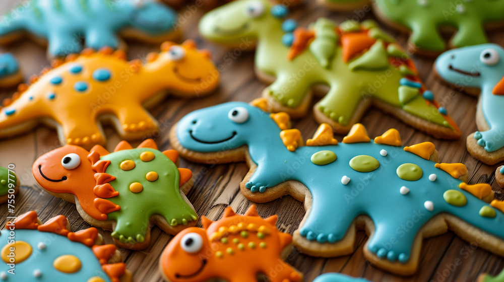 Dinosaur Themed Cookies Dinosaur Themed Cookies
