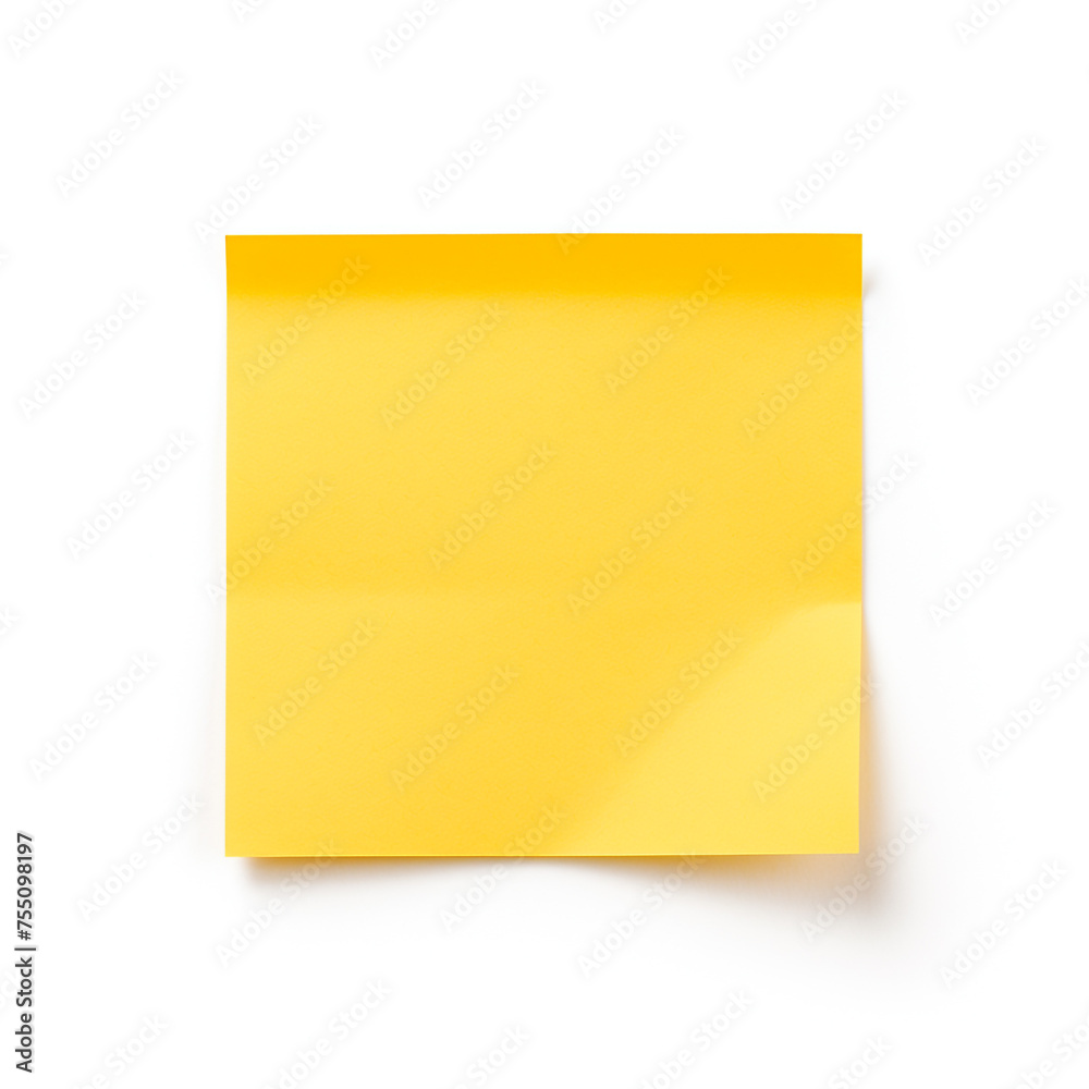 Yellow sticky post it note, white background, professional photo сreated with Generative Ai Yellow sticky post it note, white background, professional photo сreated with Generative Ai